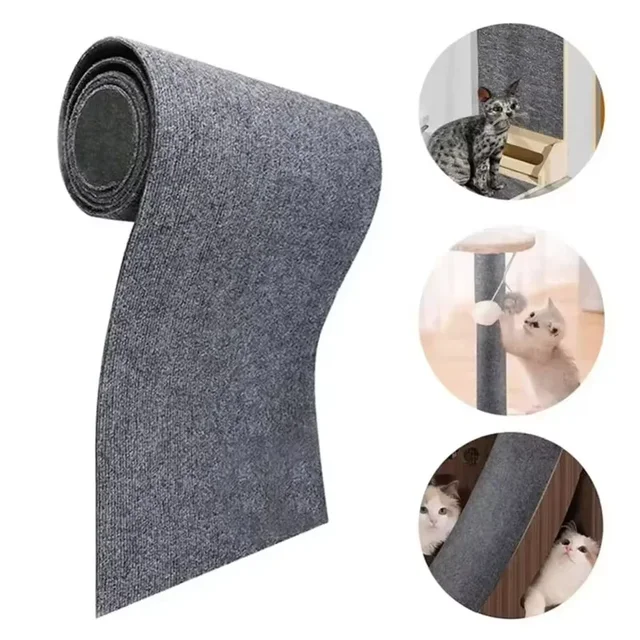 DIY Cat Scratching Post Sofa Protection Self-adhesive Carpet Cats Scratch Board Cats Toys Anti Cat Scratch Sofa Cat Crawling Mat
