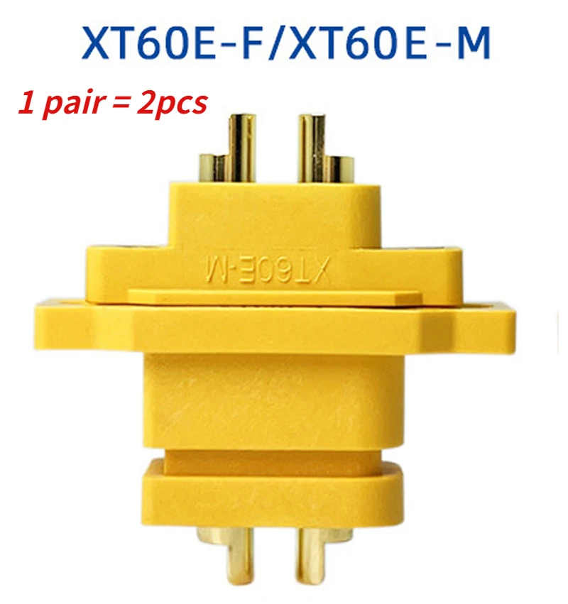 JIECHUN XT60E-F Female & XT60H Male Connector Set – 10 Pairs, For RC Drone LiPo Batteries, Compatible With Amass