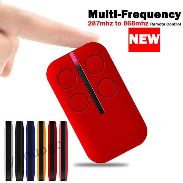 Multi-frequency Garage Remote Control For ECOSTAR RSZ1-433 RSE2-433 RSC2-433 Garage Door Opener Key Duplicator 433.92MHz 4