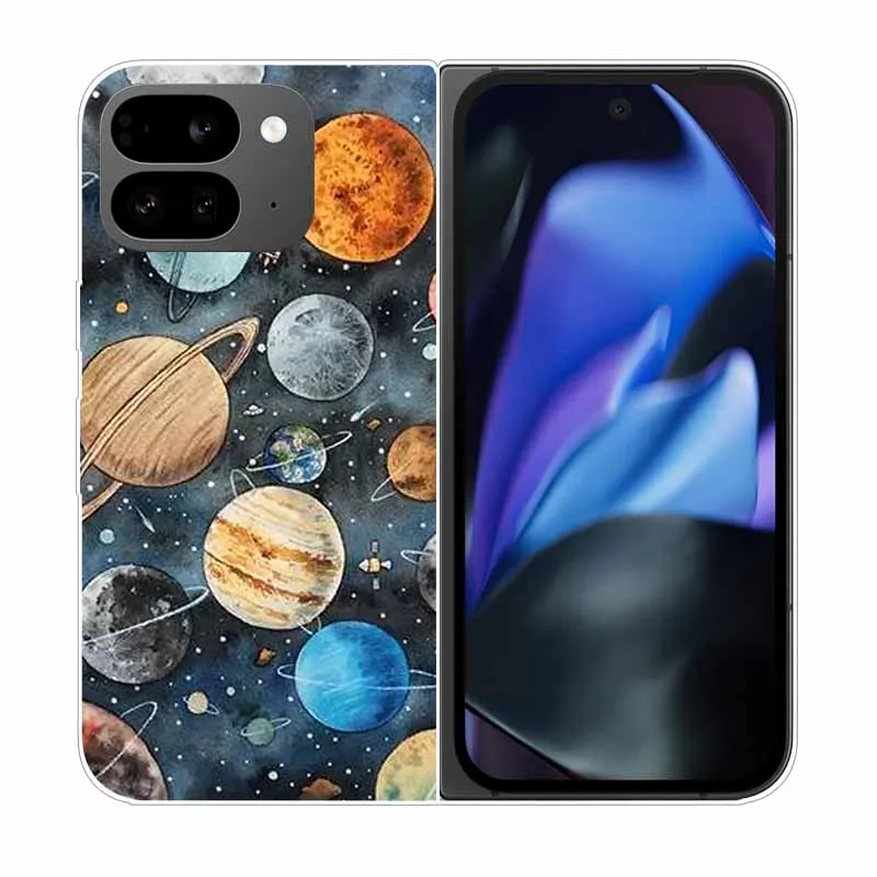 Clear Hard PC Back Cover with Cartoon Design