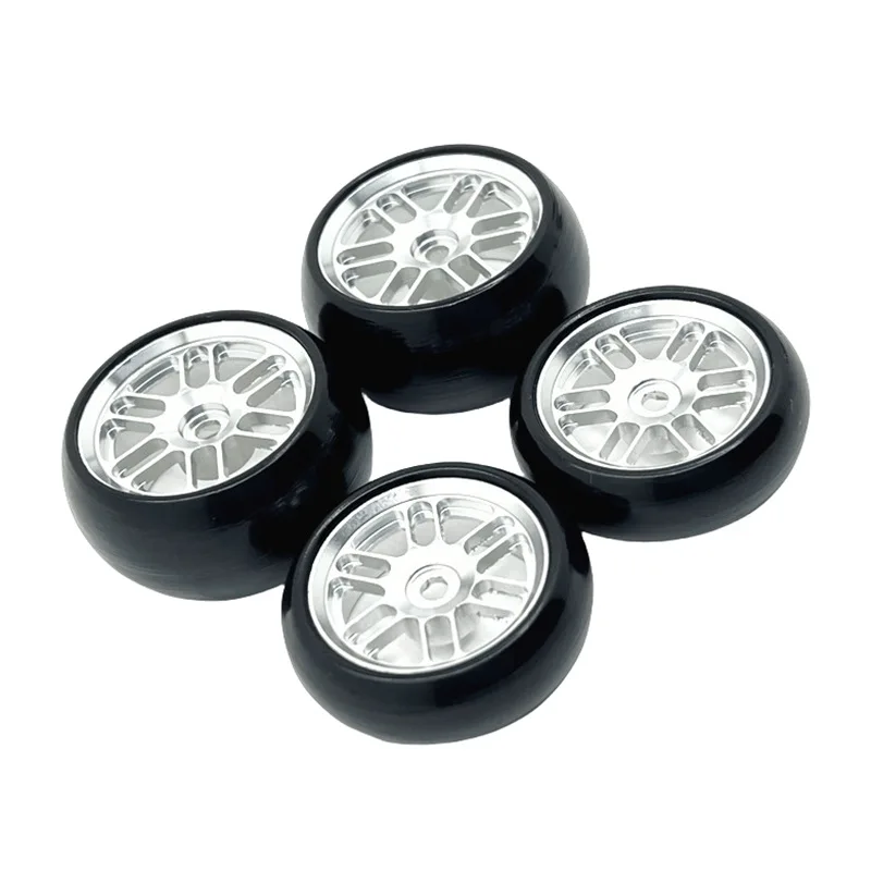 4pcs Pneus de Moyeu de Roue en Métal Télécommandé Remplacement pour Wltoys k969 1/28 Voiture RC - Auto