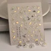 Ginkgo Leaf 5D Nail Stickers Nail Art Slider Nail Art Accessories Sticker 2