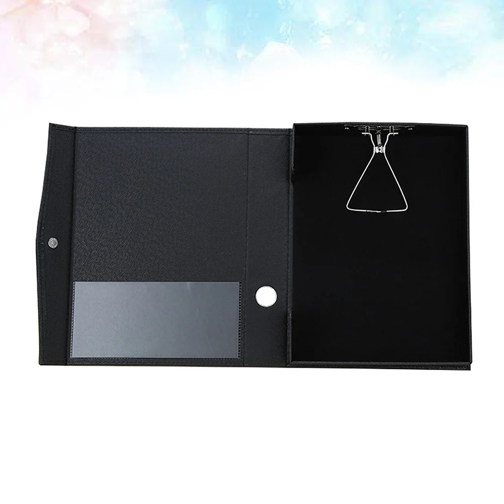 

A4 PU Paper Document Holder Writing Memo Folders Practical Simple Clipboard Profile Clip Box for Home Office School