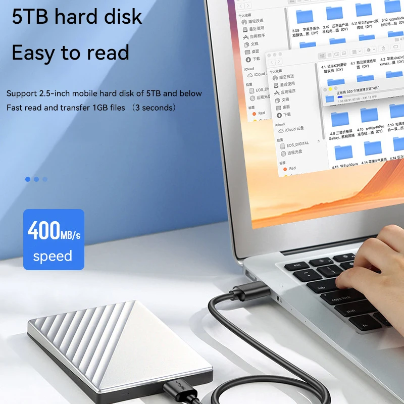 USB C에서 마이크로 B 하드 드라이브 외부 케이블, HDD 마이크로 데이터 케이블, SSD SATA 케이블, 삼성 하드 디스크 마이크로 B USB3.0 케이블