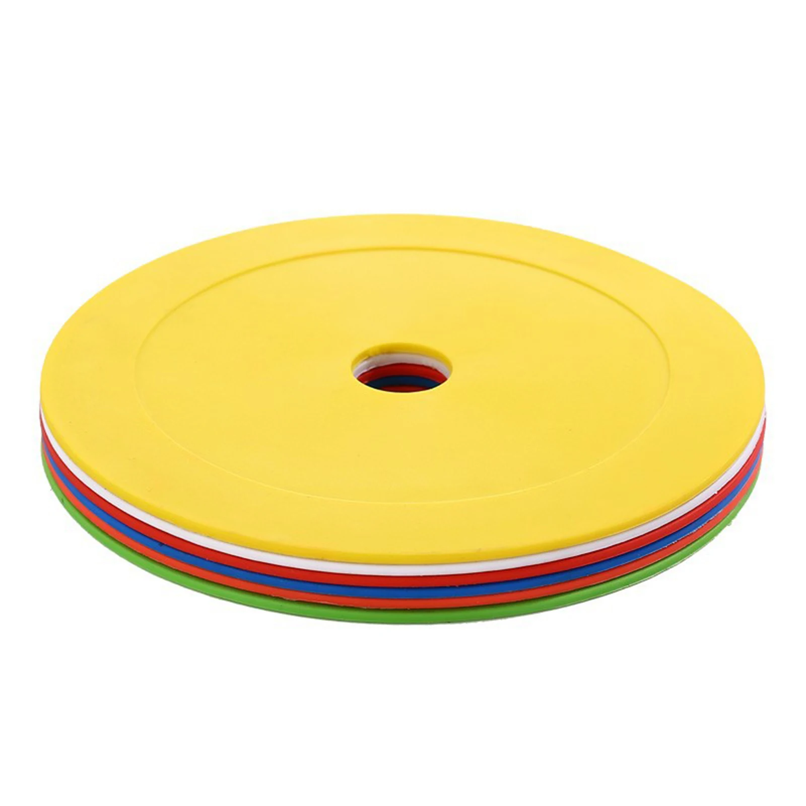 10PCS Soccer Flat Disc Markers Non-Slip Spots Markers Football Basketball Sports Speed Agility Training Aids Accessories