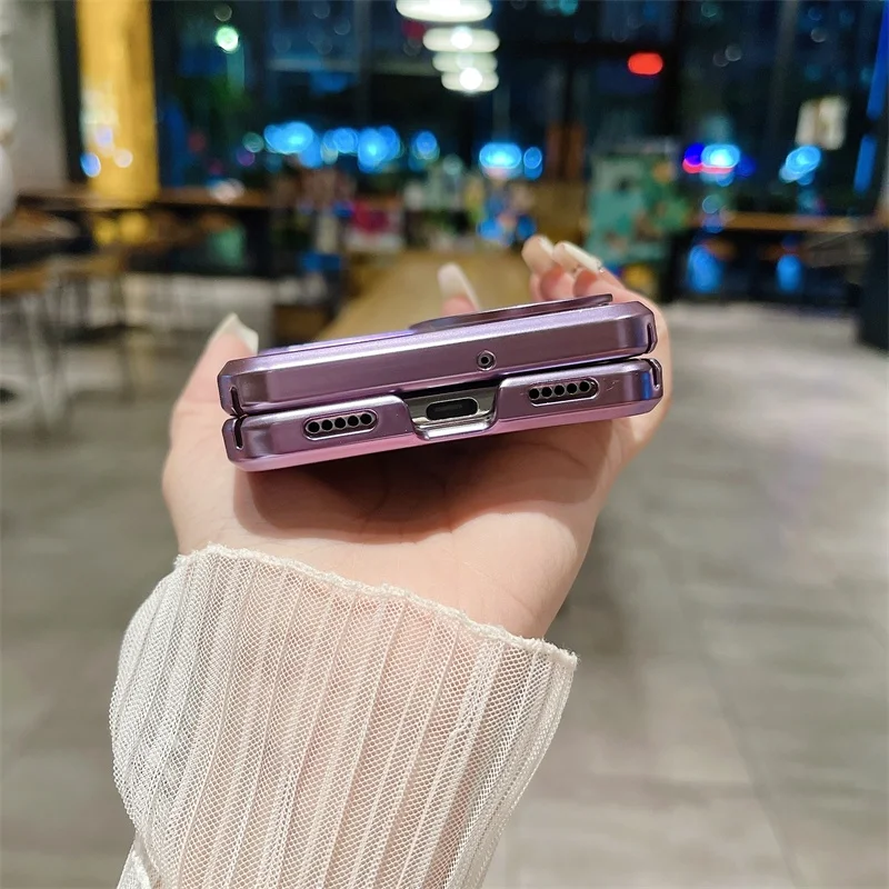 Bow Clear Phone Case For Huawei P50 Pocket Glitter Transparent Silicone Cover For Huawei Pocket S