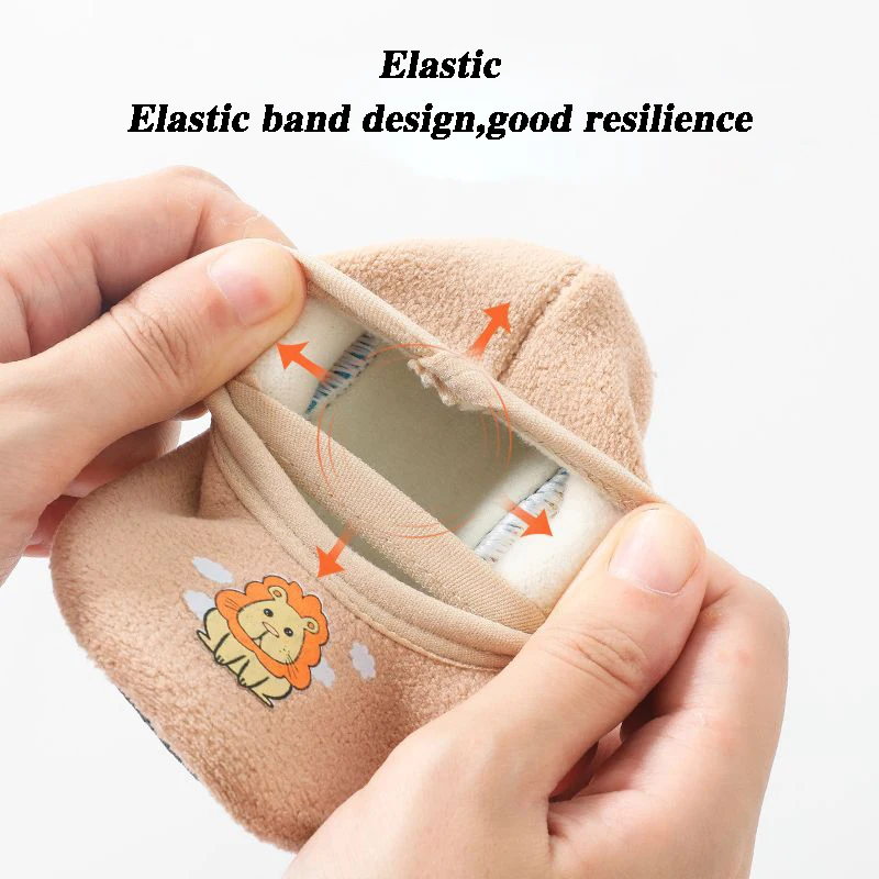 Children Anti-slip Shoes Newborn Baby Toddler Girls Cotton Non-slip Floor Socks Infant Boys Rubber Sole Cartoon Indoor Sneakers baby shoes sneakers shoes