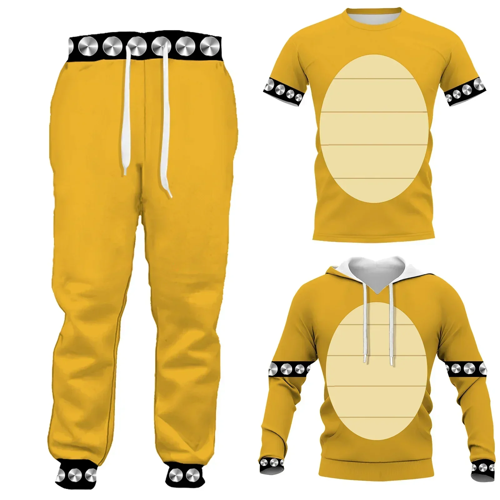 HX Cartoon Bowser Clothing 3D Printed Vest T-shirts Shorts Sweatshirts Hoodies Pants Male Female Cosplay Costumes Dropshipping
