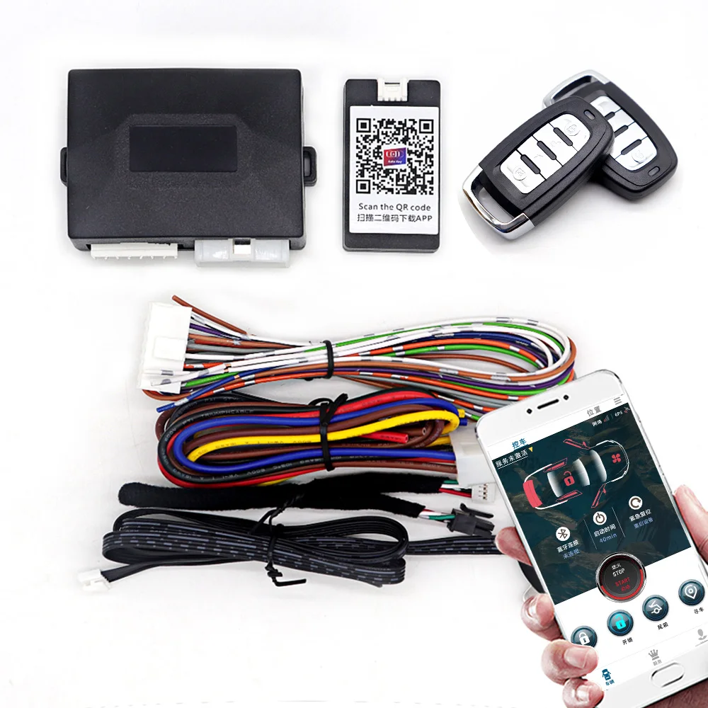 

Car Security Intelligent Starter Auto Start Stop System Push One Button Keyless Start System Automotive Products Car Accessories