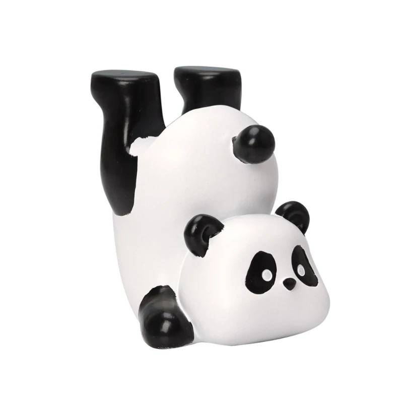 

Y1UU Eyeglass Holder Stand Inverted Panda Eyeglasses Display Rack Resin Eyewear Animal Sunglasses Holder