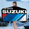 S-Suzuki logo Microfiber Blanket Quick Drying Beach Towels Oversized Printing Super Absorbent Pool Towel Blanket 3