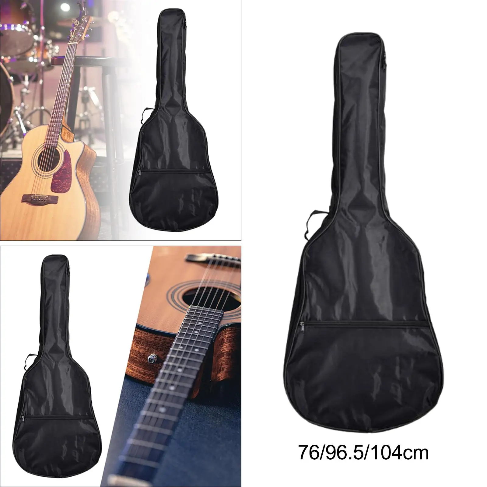 Acoustic Guitar Case Portable Travel Waterproof Padded Guitar Bag Guitar Case