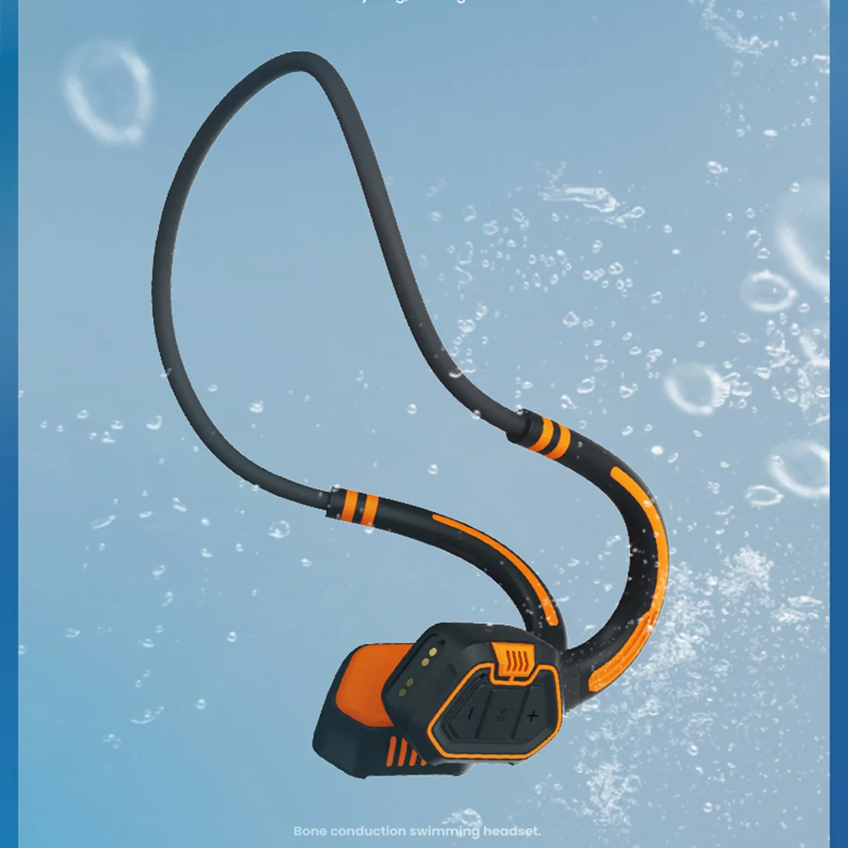 AS9 Bone Conduction Headset Wireless Sports Waterproof Built-in 16G memory MP3 Music Player Swimming Bone Conduction Headset