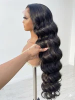 Perruques Lace Front HD Transparentes 13x6 en Cheveux Humains, Ondulation Body Wave, Densité 250 300, 30 40 Pouces, Perruque Lace Frontal 13x4 Ondulation Water Wave, Perruque Closure 5x5 1