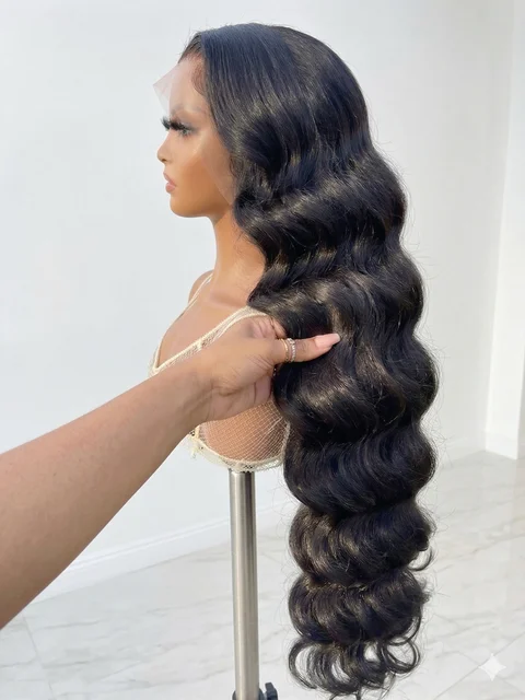 Perruques Lace Front HD Transparentes 13x6 en Cheveux Humains, Ondulation Body Wave, Densité 250 300, 30 40 Pouces, Perruque Lace Frontal 13x4 Ondulation Water Wave, Perruque Closure 5x5 1