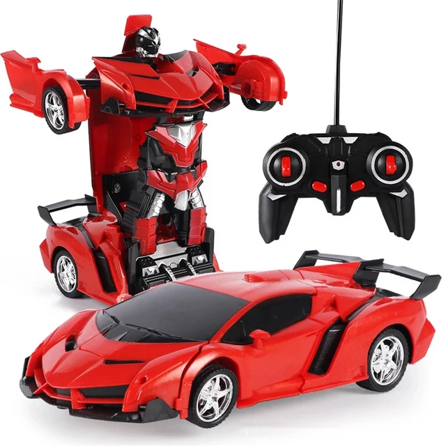 2 in 1 Electric RC Car Transformation Robots Children Boys Toys Outdoor Remote Control Sports Deformation Car Robots Model Toy 1
