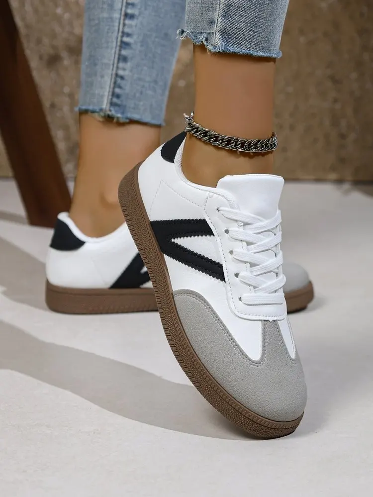 Damen-Sneaker 2026: Trendige, bequeme Schnürschuhe für Freizeit, Tennis, Walking und Jogging – atmungsaktiv – Detail 34