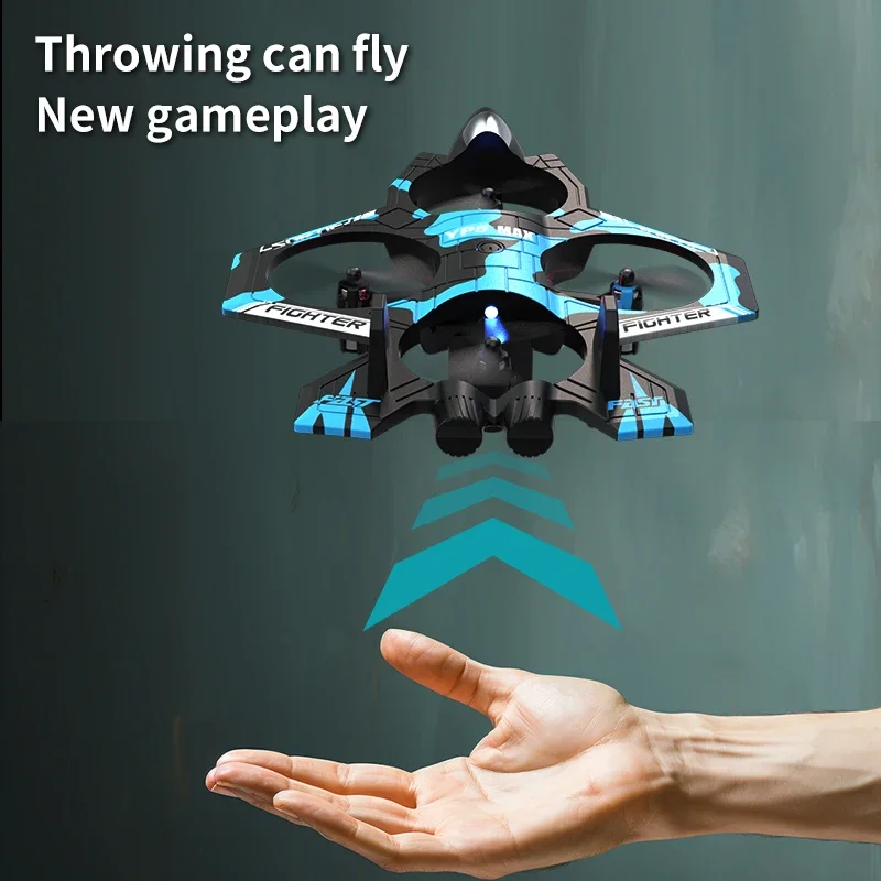 2.4G 무선 조종 전동 전투기 글라이더 3D 롤링 호버 UAV 폼 글라이더 LED 항공기 어린이 선물 ?