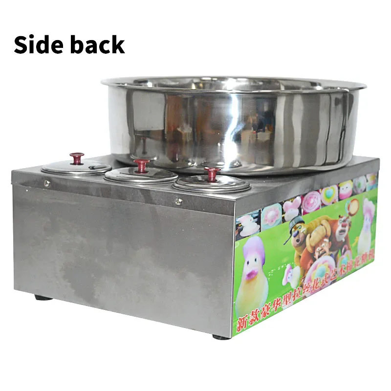 Commercial Marshmallow Machine Stainless Steel Gas Cotton Candy Maker DIY Candy Floss Machine Fancy Brushed Spun Sugar