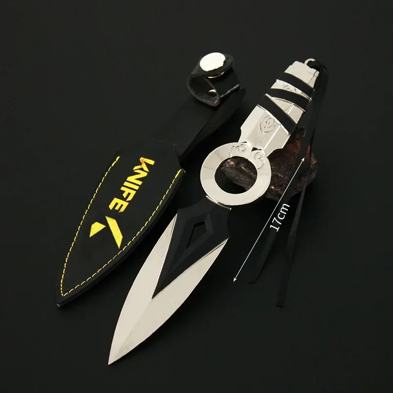 Kunai Black Blade Valorant Arma Jogo Periféricos Agentes de Metal Modelo  Ornamentos, Brinquedos Presente para Meninos, 17cm Campeões, 2023