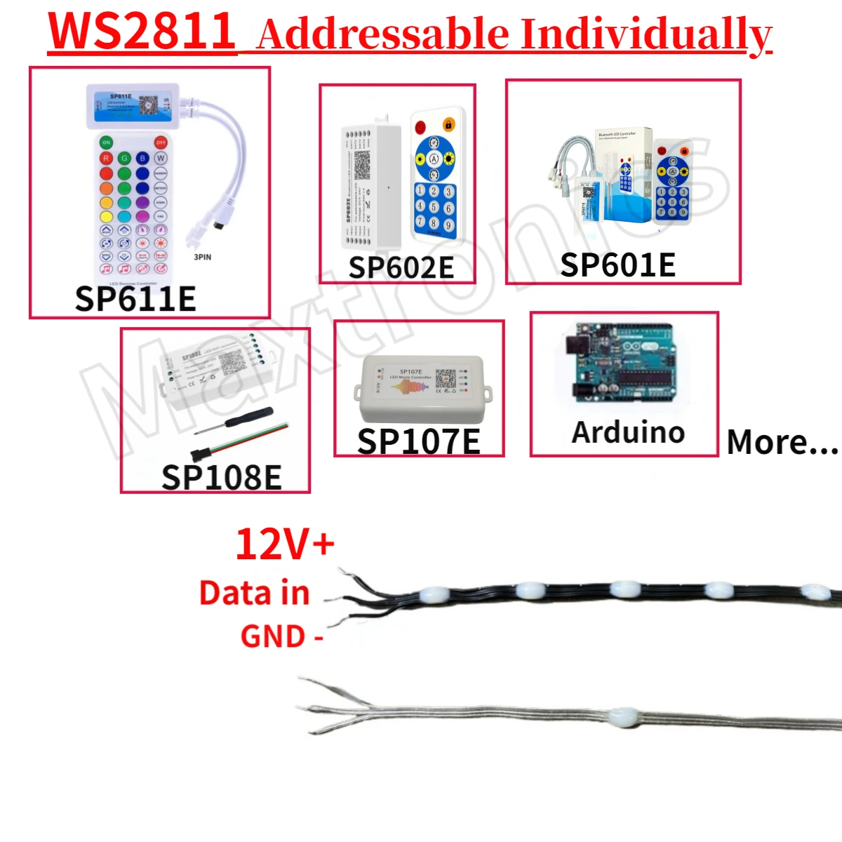 1000-3000PCS Smart WS2811 LED Strip Light RGB Addressable DC12V 15/20/25/30/50/100mm Spacing Full Color IP67 for Christmas Decor 6 Sfaaae58dd02d4be3afb4003aa998b740g