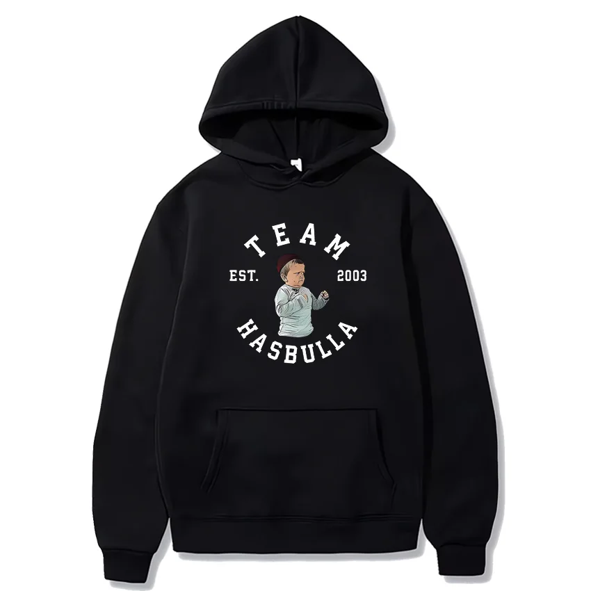 

Team Hasbulla Men Women hoodie Oversized streetwear Long sleeve Unisex Graphic Hoody Classic Fighting Meme Hooded Sweatshirt