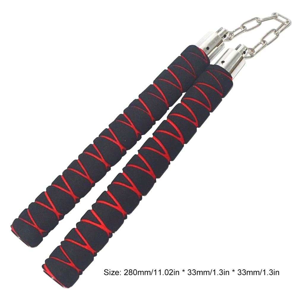 Martial Arts Nunchakus Martial Arts Training Nunchakus Chinese Kung Fu Wushu Nunchaku Practice Nunchucks Foam Rubber for Kids Adults Beginners 5-1PCS