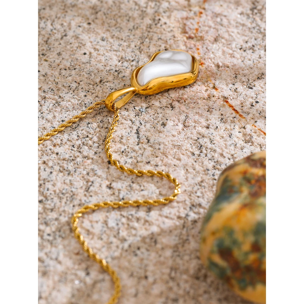 Yhpup Necklace Stainless Steel Waterproof