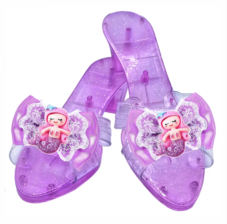 Princess Pretend Toys Antislip Princess Dress Up Shoes Toys for Girls