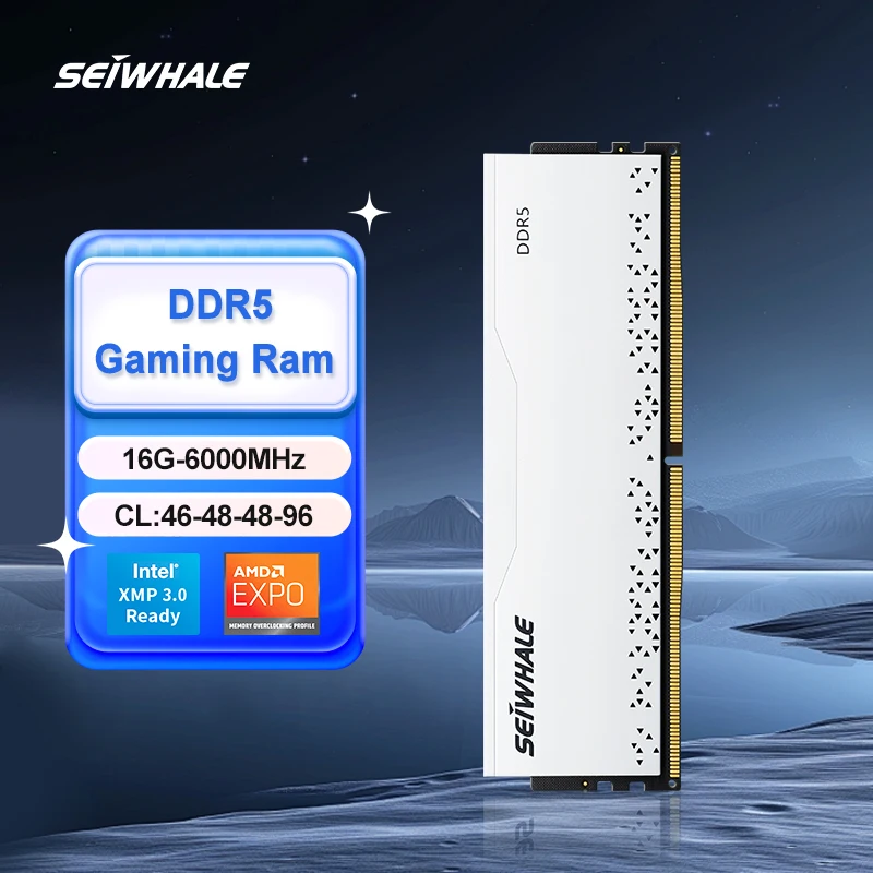 SEIWHALE Memoria RAM DDR5 16GB 6000MHz Desktop Memory UDIMM