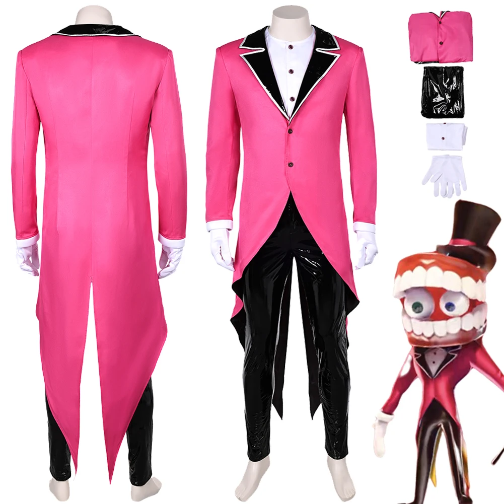 

Caine Cosplay Cartoon TV Amazing Cosplay Digital Circus Costume Coat Pants Vest Outfits Halloween Carnival Suit Men Male Adult