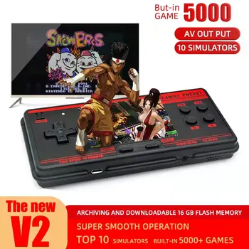 FC3000 휴대용 게임 콘솔, 10 가지 포맷 비디오 게임 콘솔, 휴대용 게임 플레이어, 3 인치 IPS 화면 AV 출력