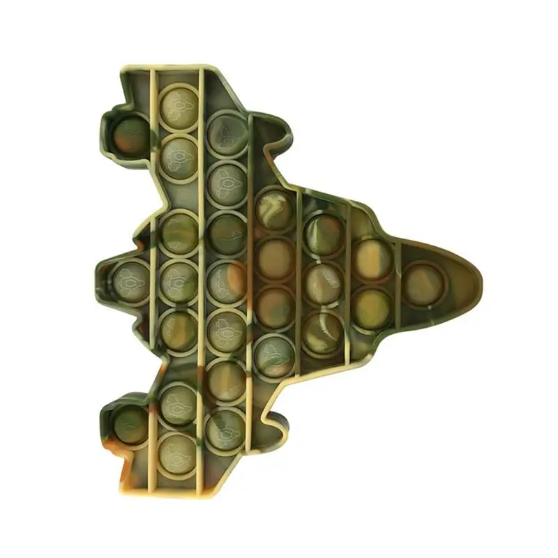 

Aircraft Shape Toy Push Bubble Antistress Toys Silicone Squeeze Sensory Reliver Stress Toys For Kids Adult