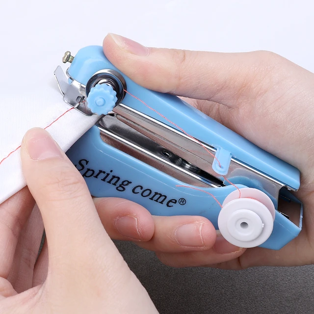 Mini Máquina De Coser Manual Inalámbrica Portátil De Tela Para