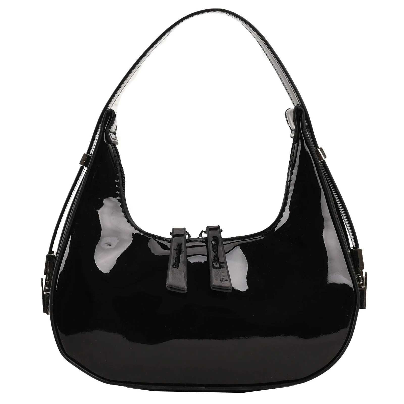 Women Leather Shoulder Bag Casual Vintage Tote Bag Zipper Retro Handbag PU Armpit Bag Travel Dating Purse