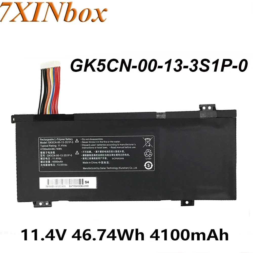 

Аккумулятор для ноутбука 7XINbox GK5CN-00-13-3S1P-0 11,4 V 46.74Wh для TONGFANG GK5CN5Z GK5CN6Z GK5CN4Z GK6Z5CN MACHENIKE T90-T3p