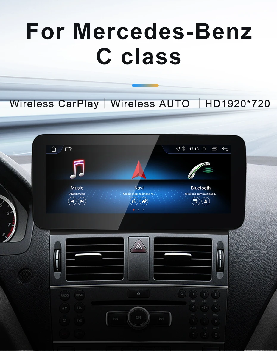2024 New Car Multimedia Wireless Android AUTO CarPlay 10.25inch 12.3inch Screen