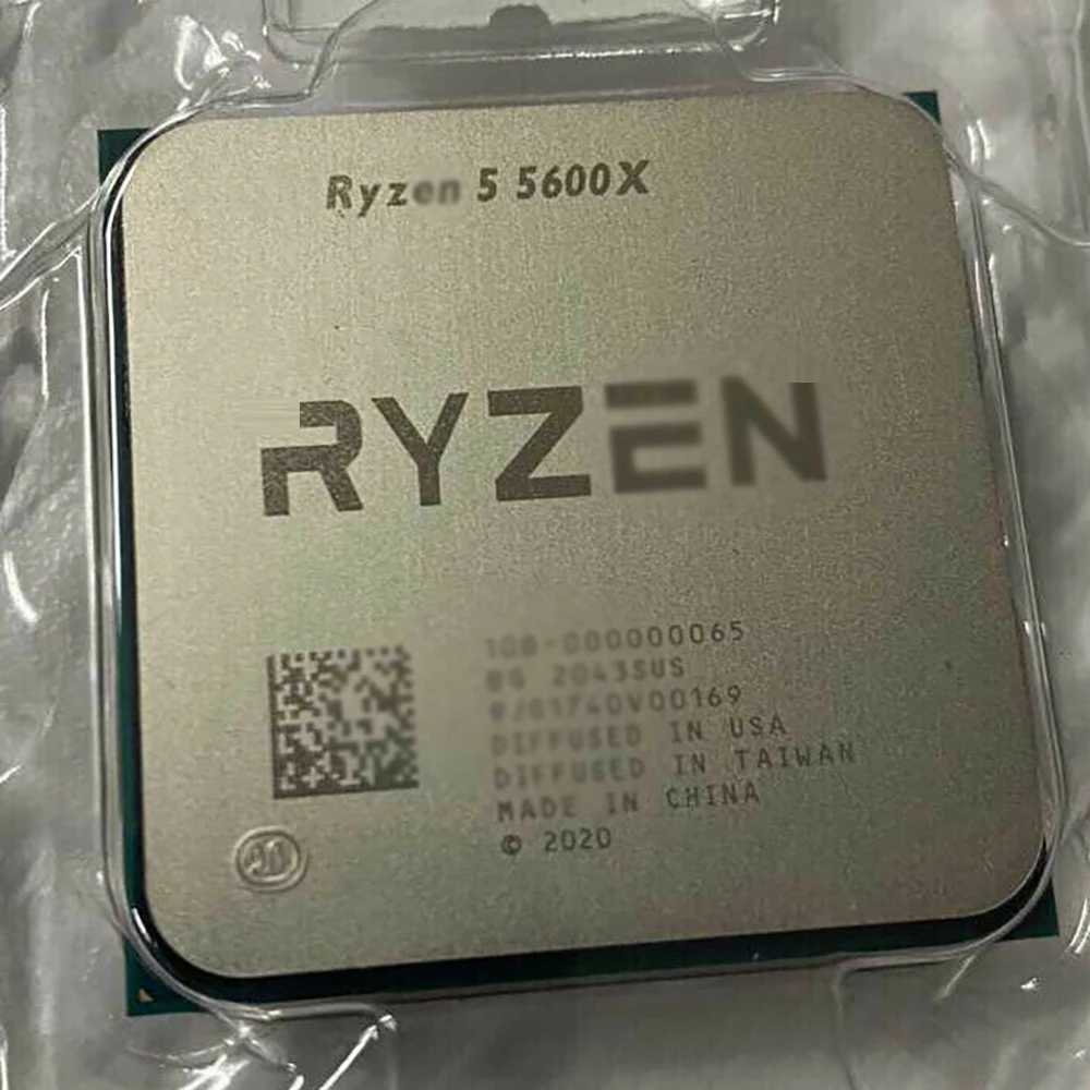 R5 5600X CPU For AMD 5600X 6C 12T 3.7GHz 7nm L3=32MB TDP65W Processor