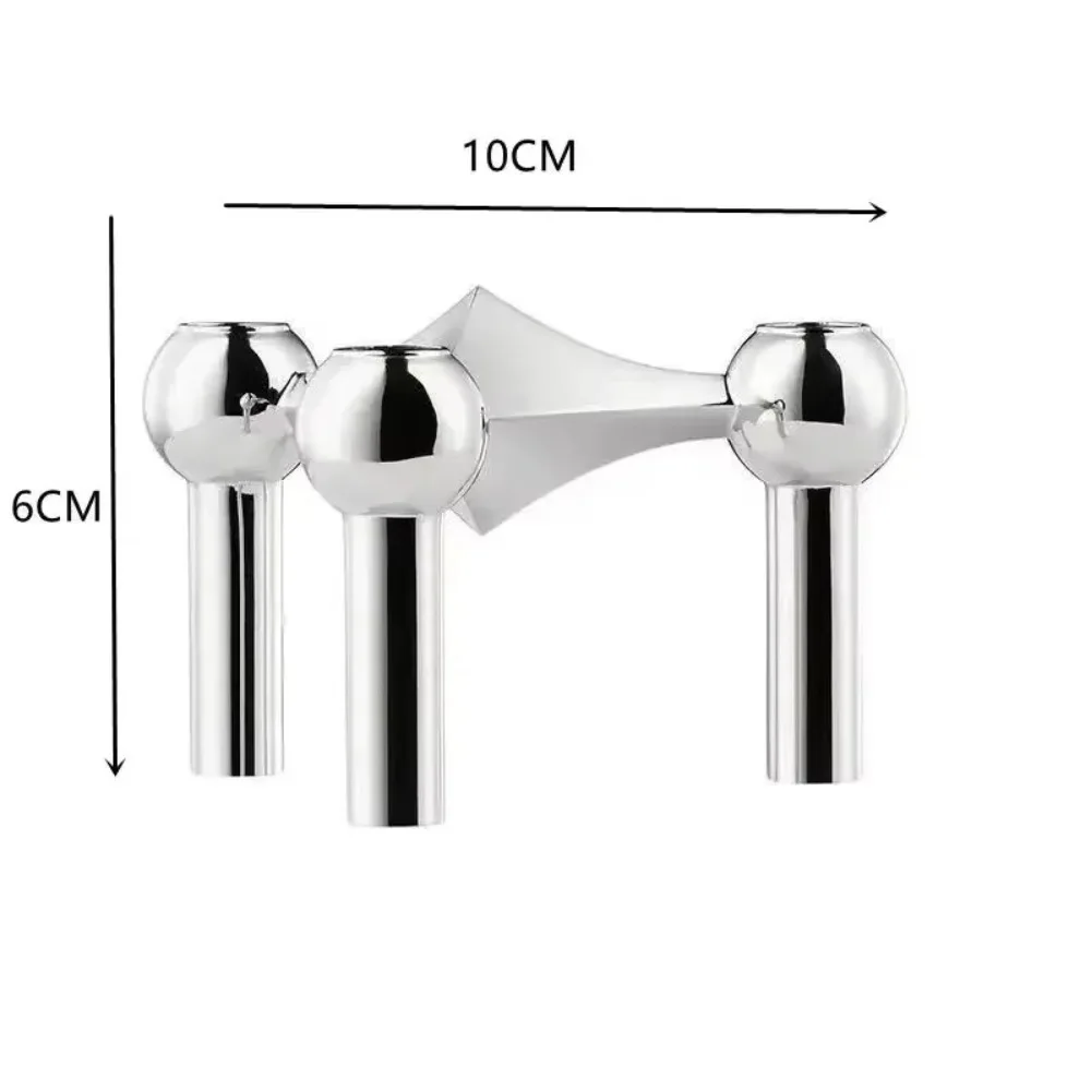 Metal Molecular Structure Candle Holder for Home Decor