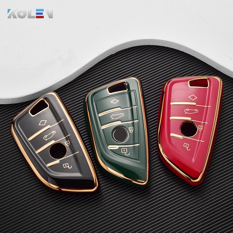 Key Case TPU Car Remote Key Cover Shell Fob For BMW X1 X3 X5 X6 X7 1 3 5 6 7 Series G20 G30 G11 F15 F16 G01 G02 F48 Keyless