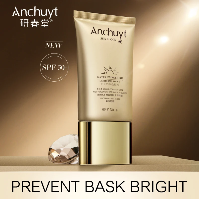 Anchuyt SPF50+ Face & Body Sunscreen Skin UV Protection Isolation Emulsion Oil Control Moisturizing Whitening Sunscreen Cream