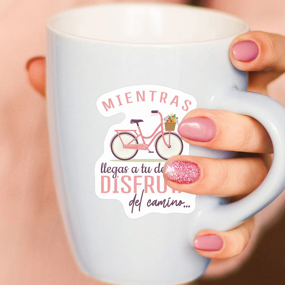 Spanish Sayings Latina Positive Quote Stickers 50pcs decorative stickers adhesive stickers decorative labels stickers