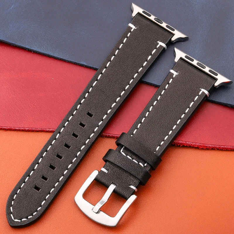 Elegant Genuine Leather Watch Strap - Premium Watchband