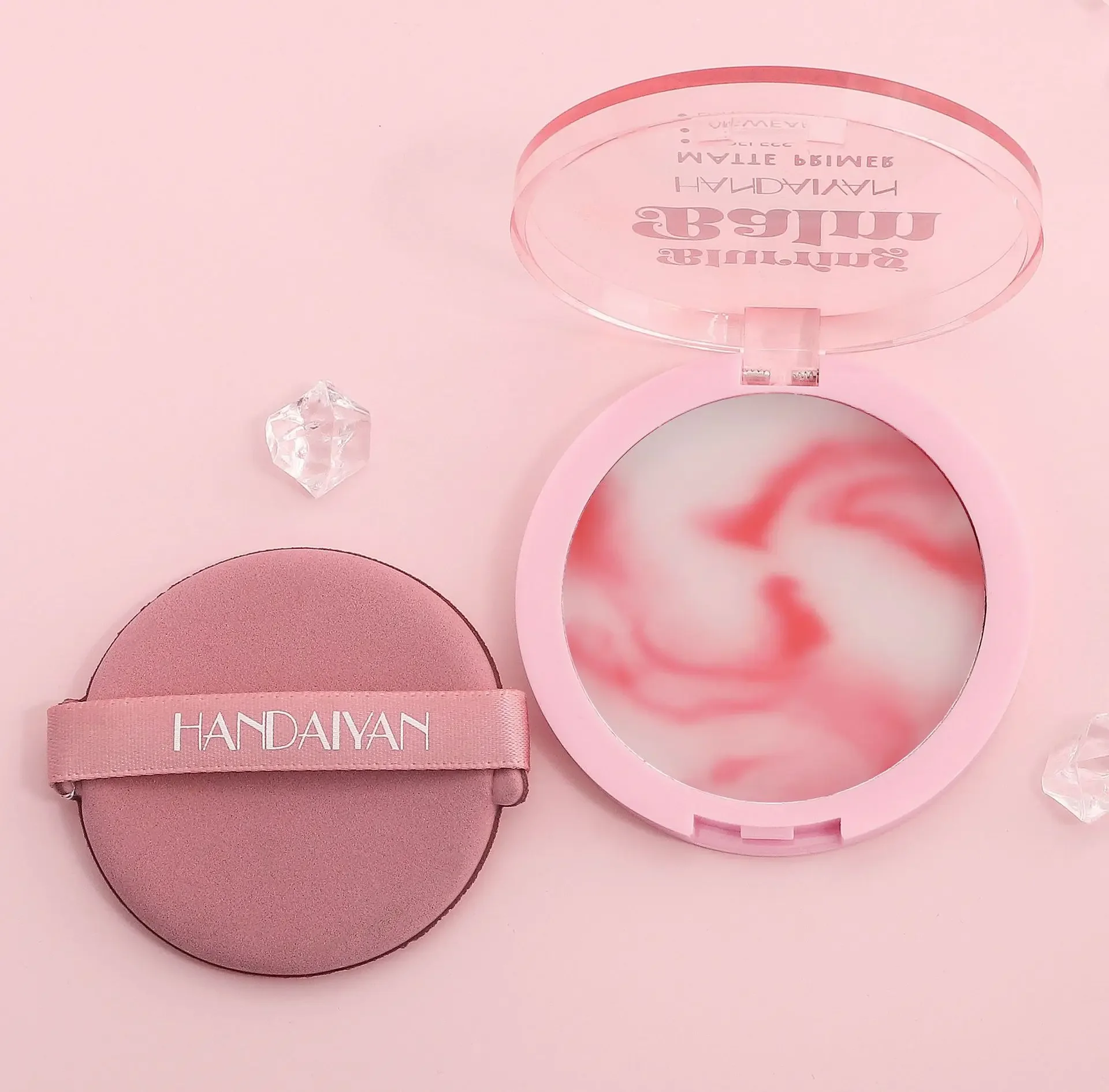 Natural, light, waterproof, oil-controlling, non-stuck powder, matte concealer, setting powder, portable facial cosmetics 5