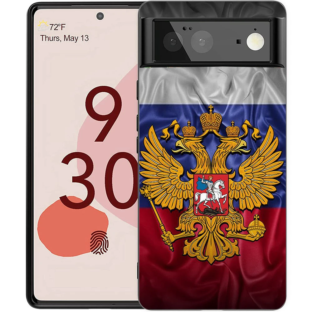 Russian Flag Shockproof Silicone Phone Case - Soft TPU Protective Cover