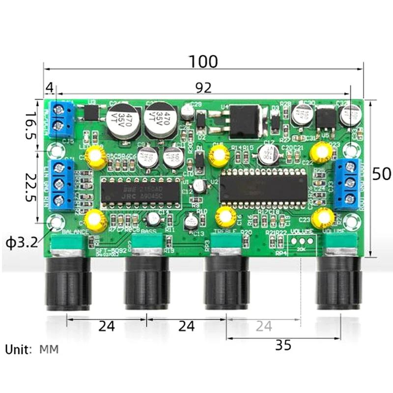 Bbe2150+upc1892t Power Amplifier Preamp Tone Board Hifi Amplifier ...