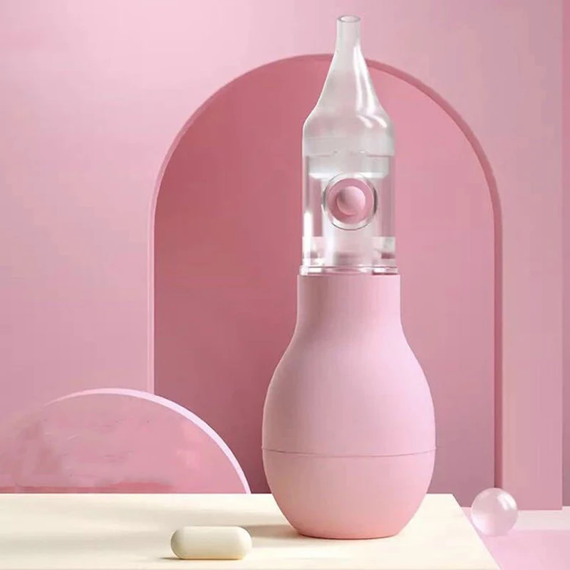 New Born Silicone Baby Safety Nose Cleaner Vacuum Suction Children Nasal Aspirator Baby Care Diagnostic-tool Vacuum Sucker