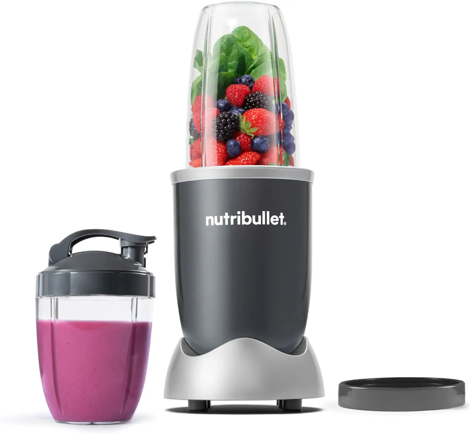 

nutribullet Personal Blender for Shakes, Smoothies, Food Prep, and Frozen Blending, 24 Ounces, 600 Watt, Gray, (NBR-0601)