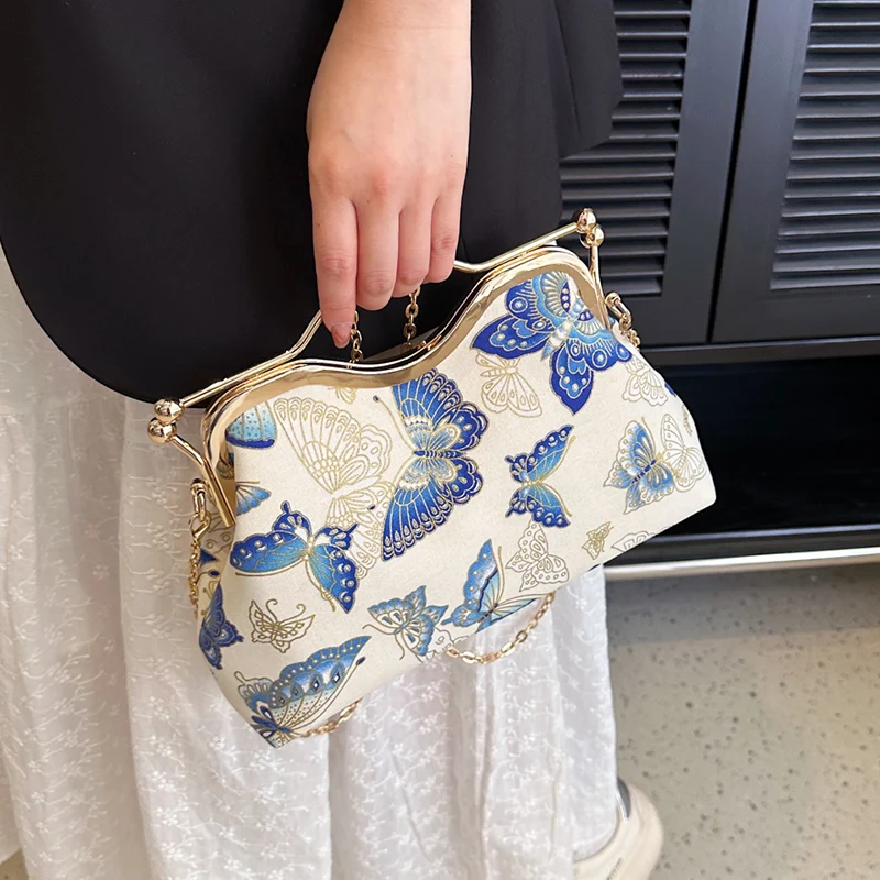 Y2K Umhängetasche Damen - Mini Clutch Mit Schleife & Hobo Design