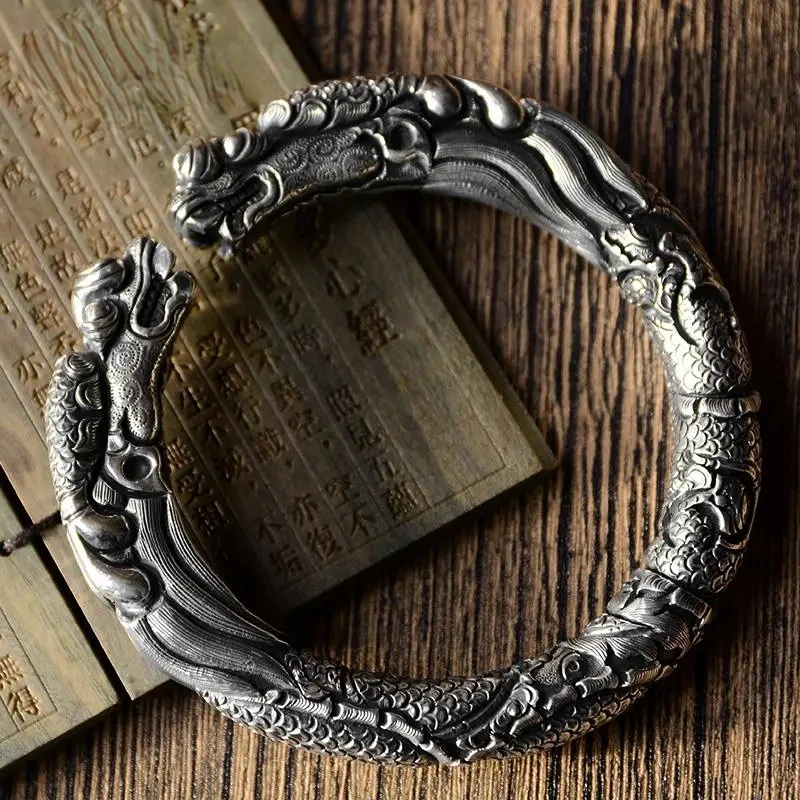 

New Vintage Fashion Dragon Bracelet Unisex Hip-hop Punk Open Bracelet Cocktail Banquet Jewelry Accessories Gift